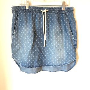 Cloth and stone distressed skirt